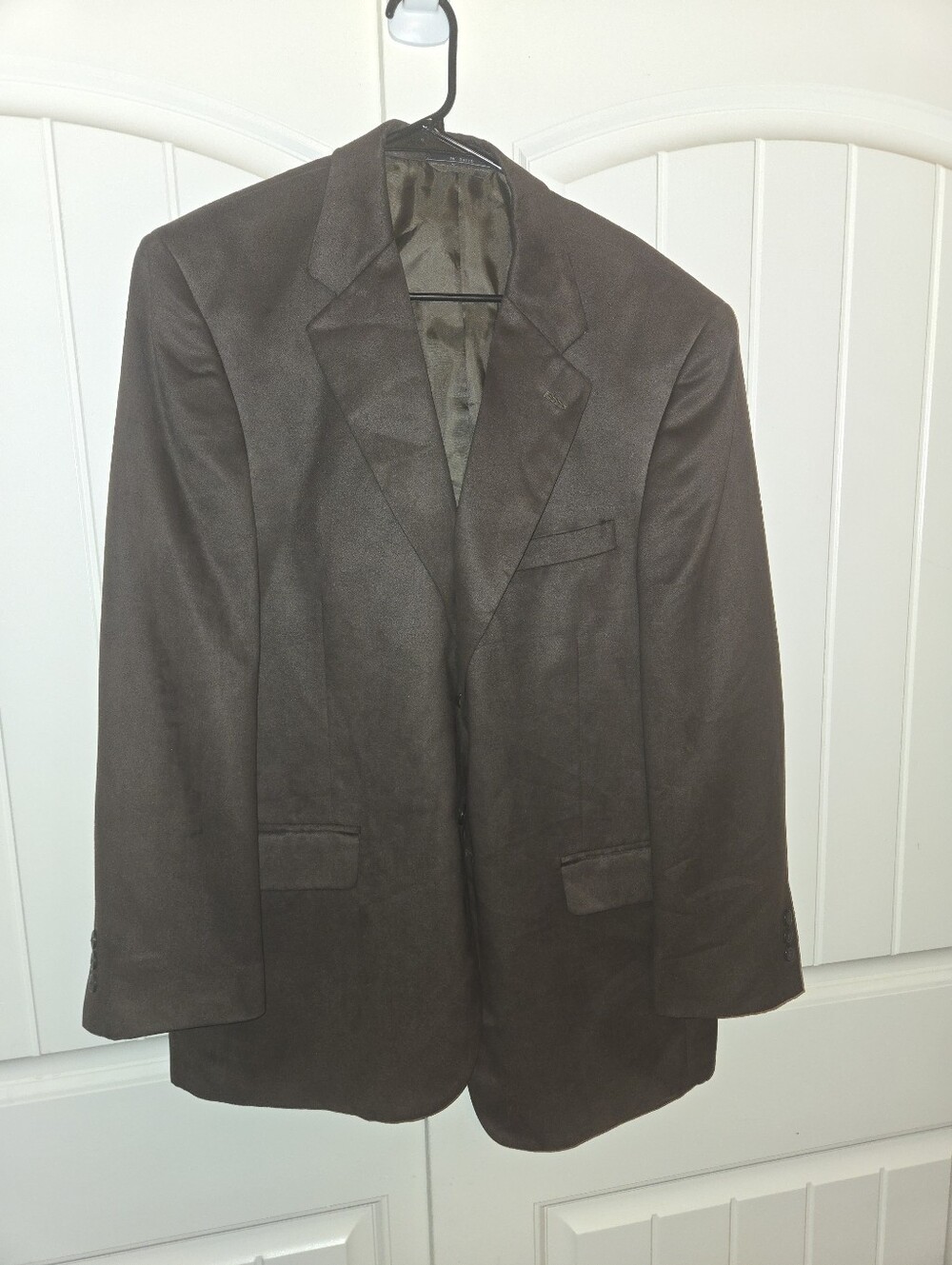 Boat House Row Blazer Men's 46 Sport Coat Jacket Brown Suede
